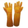 Guantes de cuero con gamuza manga larga